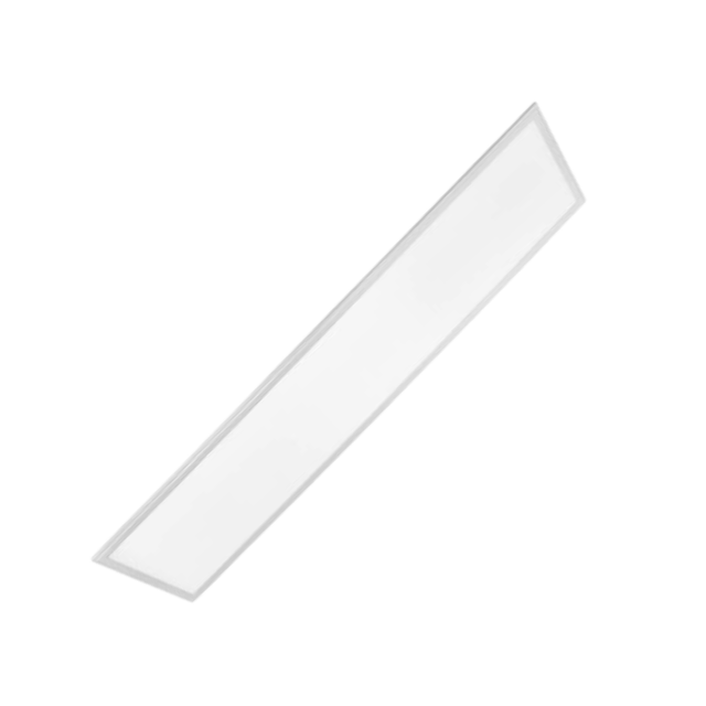 C&C Lighting 1x4 back-lit LED panel light with white aluminum frame and PMMA lens