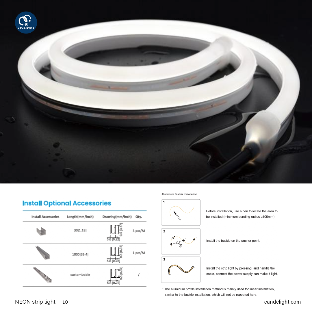 NEON FLEX IP67 LED Strip Lights in Toronto Canada | C&C Lighting