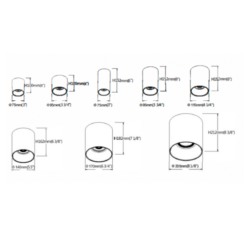 Cylinder Down Light