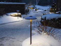 LED Bronze Bollard Path Lights - Umbrella Shape
