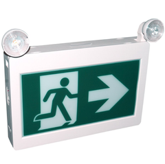 Exit sign and emergency lighting